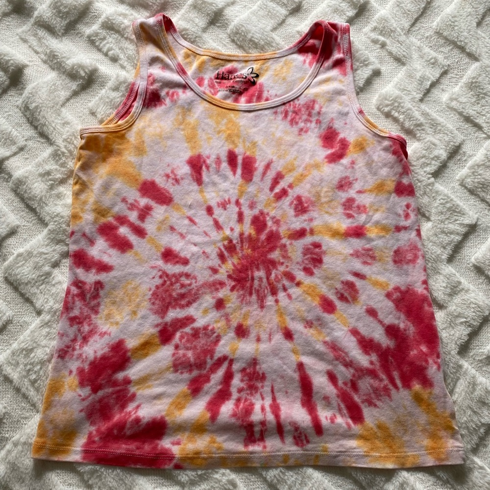 Red and orange tank top